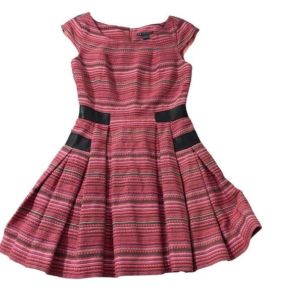 A/X Armani Echange Cap Sleeve Pleated Dress Size 2 - Picture 1 of 16